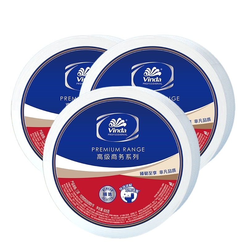 维达（vinda） VS4491 卫生大盘纸 3层805克/卷 12卷/箱（单位：箱） 新老包装随机