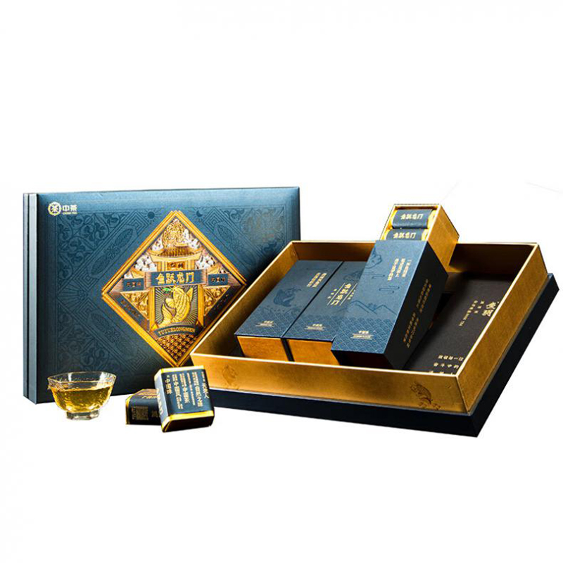 鱼玥 鱼跃龙门系列 梦想蓝安化黑茶黑砖茶 300g （单位：盒） 10g/颗 30颗/盒 