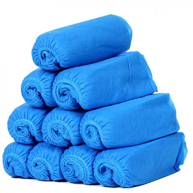 伏兴 FX507 一次性无纺布鞋套 100只/包 （单位：包）  蓝色