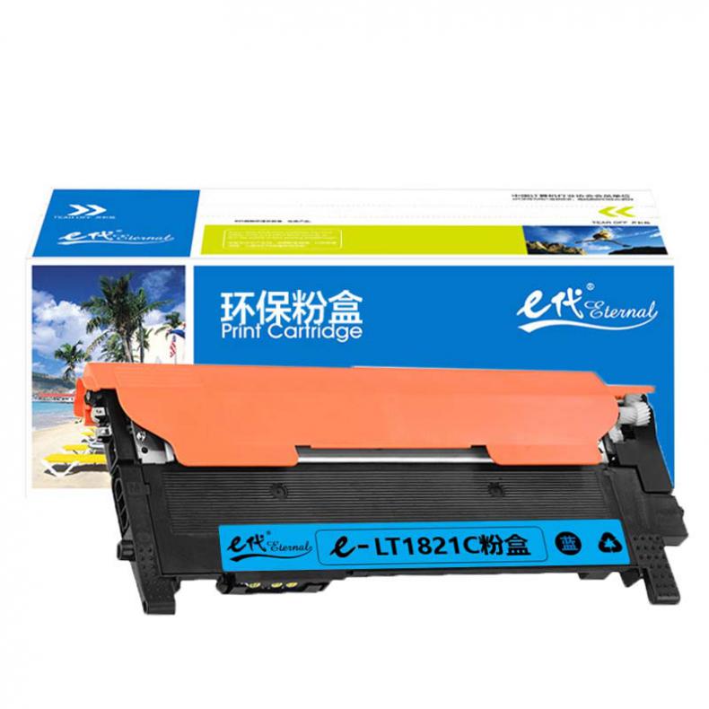 e代经典 LT1821C 粉盒 1000页 （单位：支） 适用联想CS1831 CS1831W CM7120W CS1821 CS1821W CM7110W打印机 蓝色