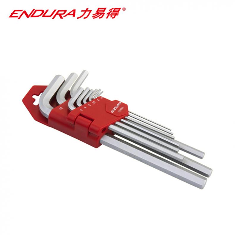 力易得(ENDURA) E1554 公制加长平头内六角扳手 9件（单位：套）