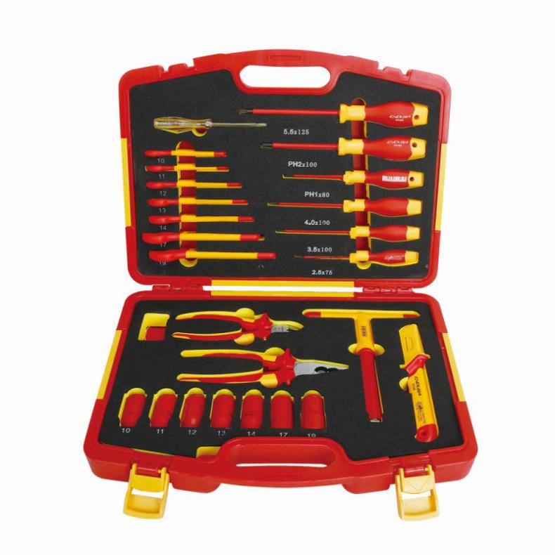 力易得(ENDURA) E1182 VDE绝缘工具组套 25件（单位：套）