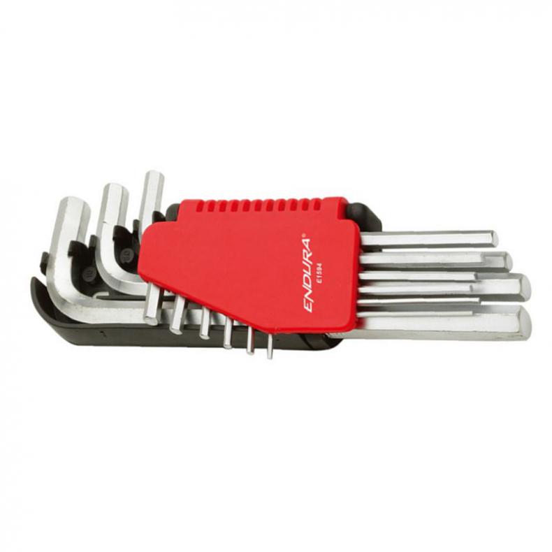 力易得(ENDURA) E1594 公制加长平头内六角扳手 9件（单位：套）
