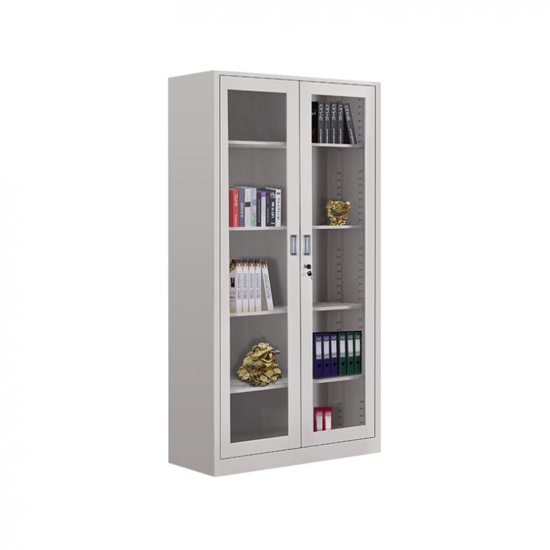 悦山（YUESHAN） YSOA1FO03-06HB 通玻文件柜 850*390*1800mm（单位：组） 灰白色