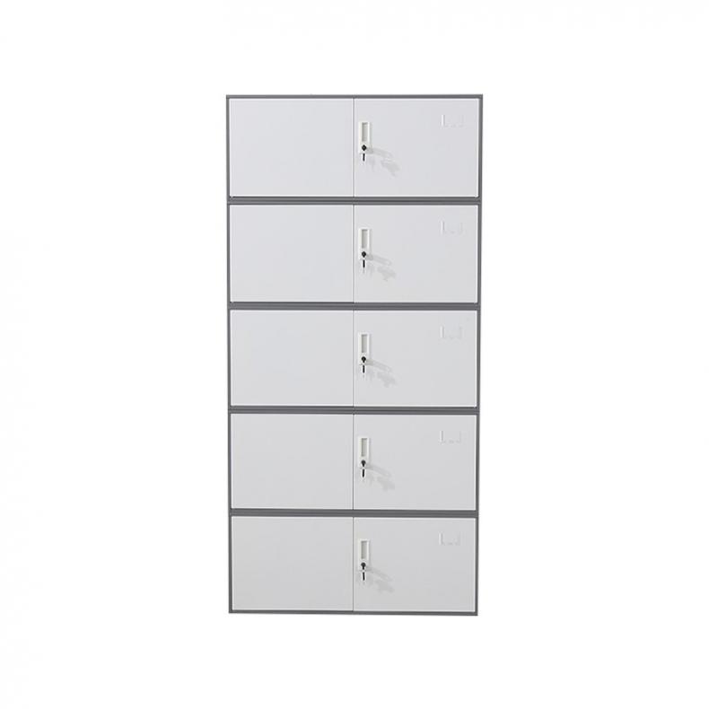 悦山（YUESHAN） YSOA1fo08-06HTB 分体五节柜 900*400*1850mm（单位：组） 灰白色