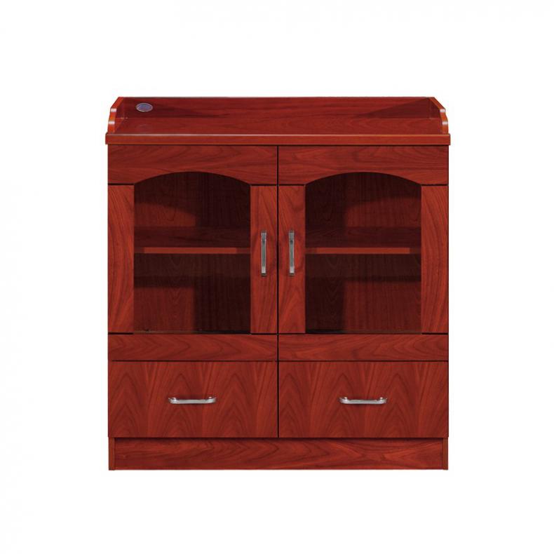 悦山（YUESHAN） YSOB102GCCS803T 茶水柜储物矮柜 两门 800*400*850mm（单位：组） 胡桃木色