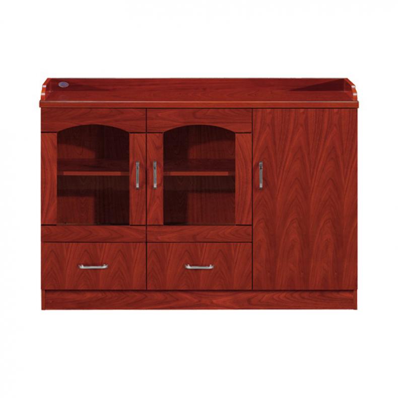 悦山（YUESHAN） YSOB102GCCS1203T 茶水柜储物矮柜 三门 1200*400*850mm（单位：组） 胡桃木色