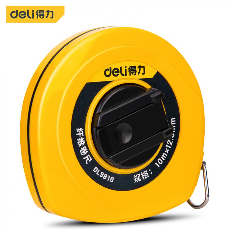 得力（deli） DL9810 纤维皮卷尺 10m*12.5mm（单位：个）