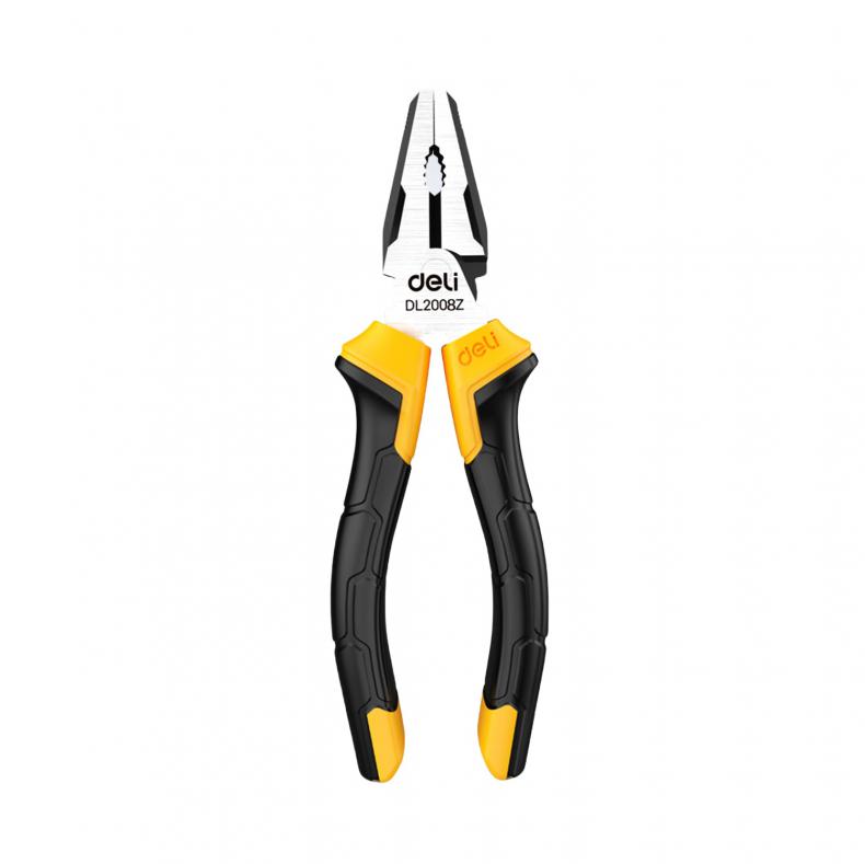 得力（deli） DL2008Z 胶柄钢丝钳 8英寸 （单位：把）  