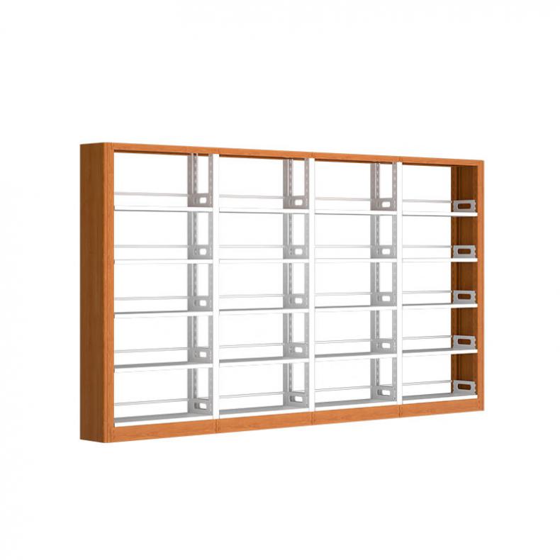 悦山（YUESHAN） YSOA8fo01-5a1-4MY 书架 单面一列四组 3700*300*2000mm（单位：组） 黄木纹