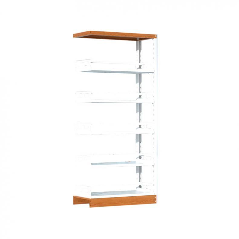 悦山（YUESHAN） YSOA8fo02-5bMY 书架 双面副架 900*450*2000mm（单位：组） 黄木纹