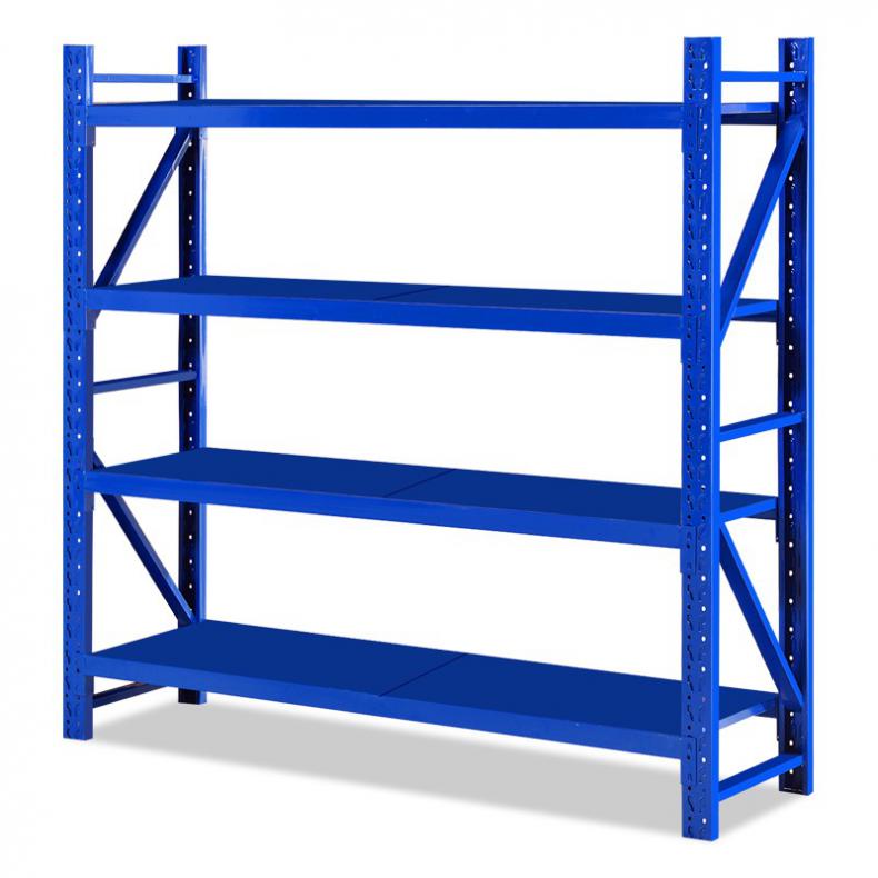 臻远 ZY-NW-HJ-01 仓储货架 四层轻型主架 1200*500*2000mm（单位：组） 蓝色