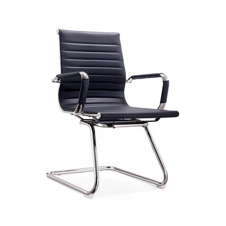 悦山（YUESHAN） YSOC2XTDC836XP 西皮弓形办公椅 480*460*910mm（单位：张） 黑色