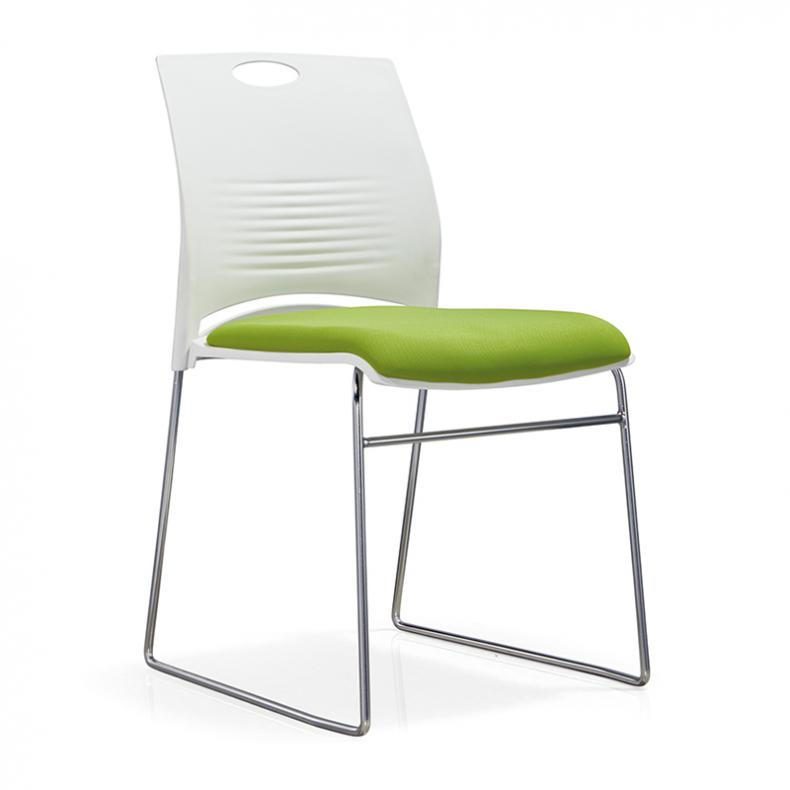 悦山（YUESHAN） YSOC3LJ-100CSLGR 办公椅 400*430*780mm（单位：张） 带绿色软垫 白色