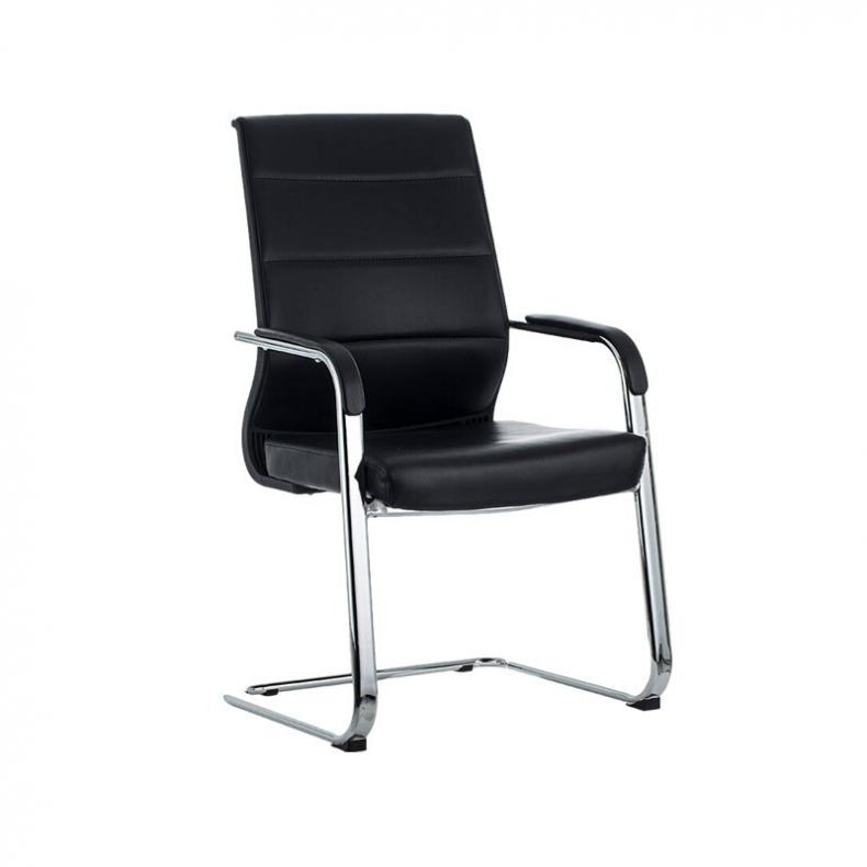 悦山（YUESHAN） YSOC2LJ-09CXP 西皮弓形办公椅 620*550*960mm（单位：张） 黑色