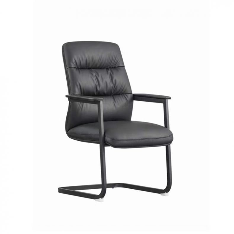 悦山（YUESHAN） YSOC2HSBH010CXP 弓形脚办公椅 660*660*1020mm（单位：张） 西皮 黑色