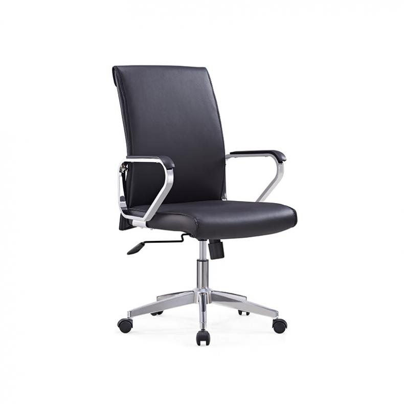 悦山（YUESHAN） YSOC1HS864BXP 五星脚转椅 B款 610*640*1010-1090mm（单位：张） 西皮 黑色