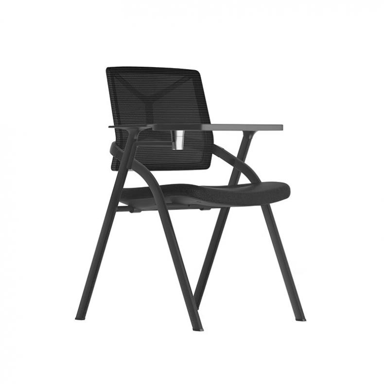 悦山（YUESHAN） YSOC3HS04CW 折叠培训网椅 610*535*855mm（单位：张） 固定脚+写字板 黑色