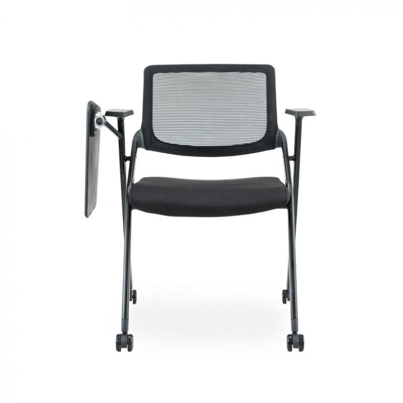 悦山（YUESHAN） YSOC3U-005CW 可折叠网布办公椅 680*690*810mm（单位：张） 尼龙脚+写字板 黑色