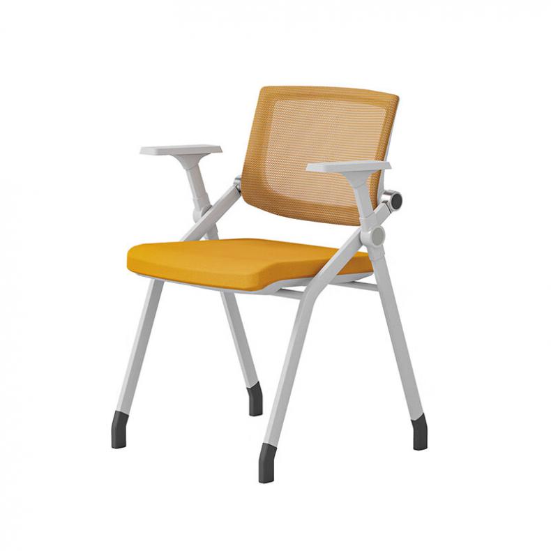 悦山（YUESHAN） YSOC3BG844A-1WBC 可折叠网椅  550*600*800mm（单位：张） 固定脚 白框橙坐