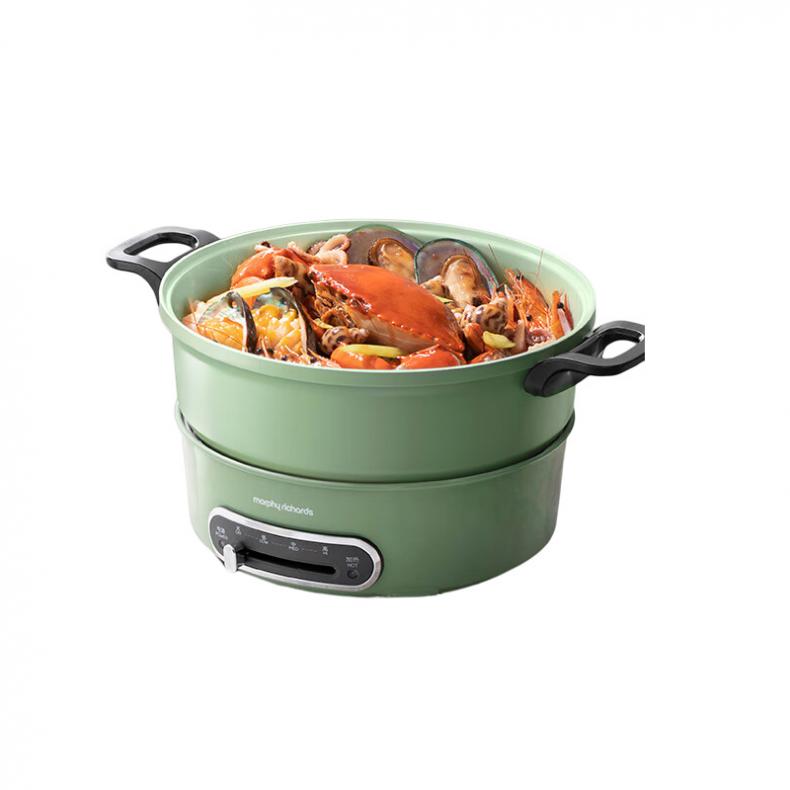 摩飞电器（Morphyrichards） MR9087 多功能锅 鸳鸯锅 3L （单位：台）  薄荷绿