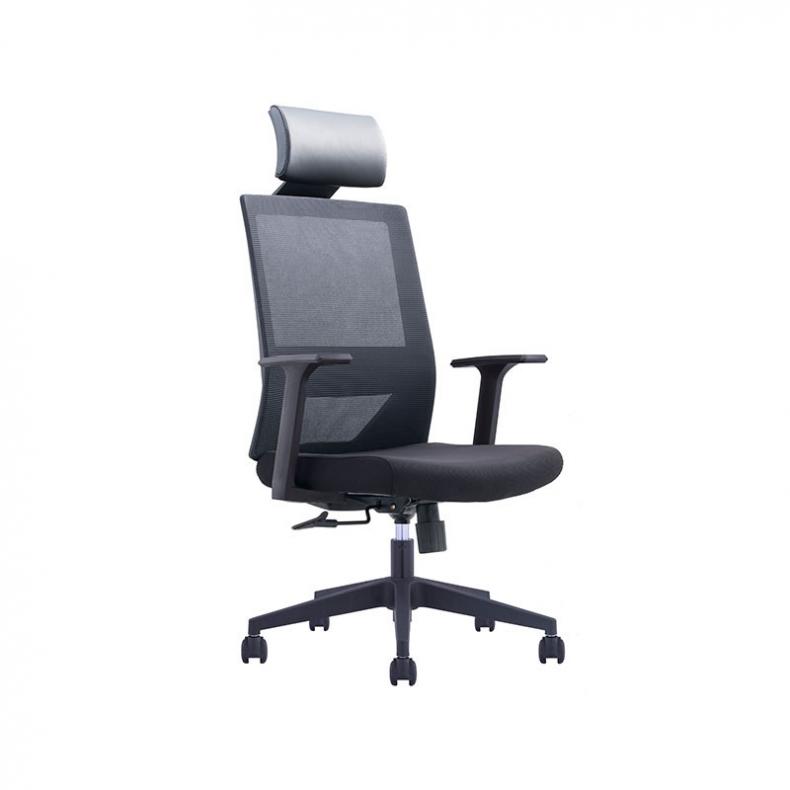 悦山（YUESHAN） YSOC1JYCH-220AW 网布办公椅 665*610*1115*1215mm（单位：张） 黑色