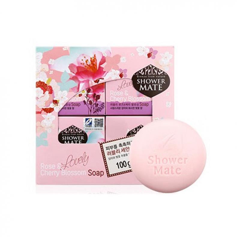 爱敬 玫瑰樱花香型 香皂 100g/块 4块/组 （单位：组）  