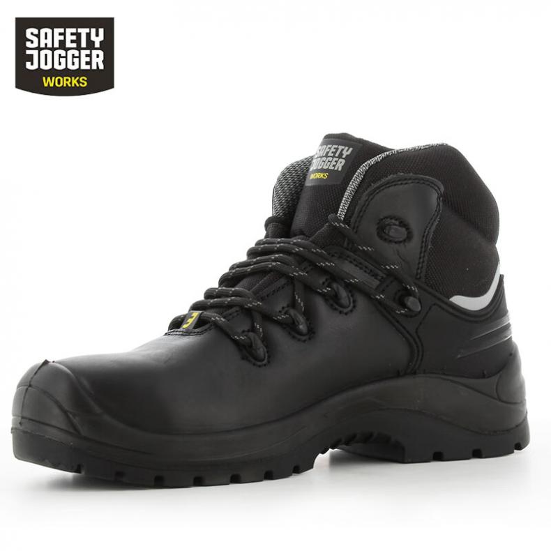 鞍琸宜（SAFETY JOGGERS） 870801 X430 S3 防砸防刺穿ESD防水PU+橡胶大底中帮安全鞋 36码（单位：双） 黑色