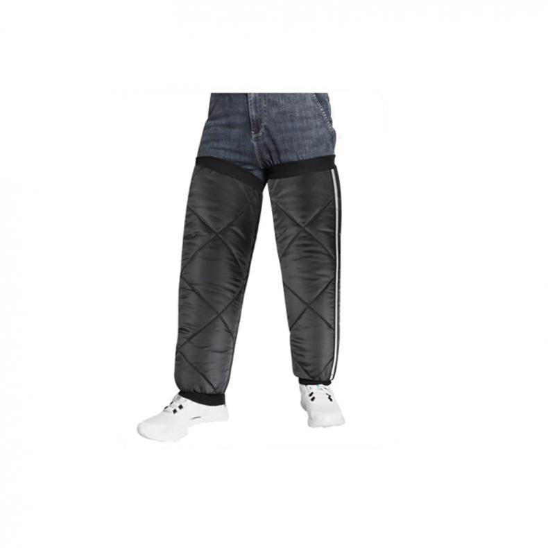 谋福（CNMF) tj451 冬季加厚防寒护膝护腿 防滑勾70厘米（单位：套） 加厚牛津布带反光条 黑色