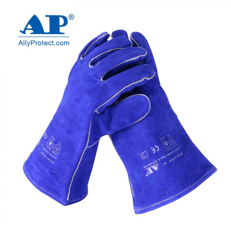 友盟（AP） AP-0160 烧焊手套 L 长35CM（单位：副） 彩蓝色