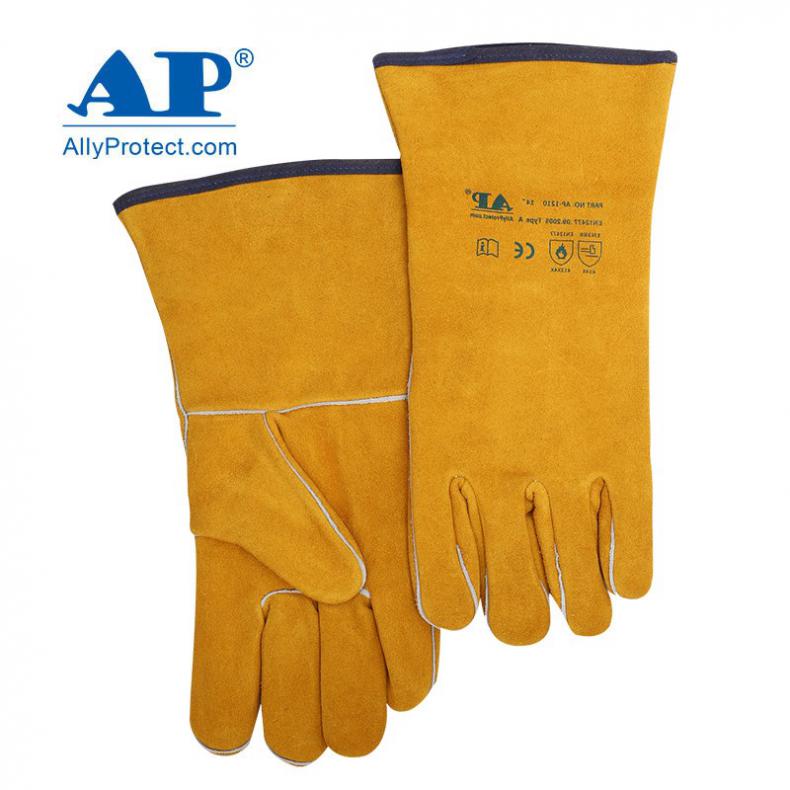 友盟（AP） AP-1210 烧焊手套 XL 长35CM（单位：副） 金黄色