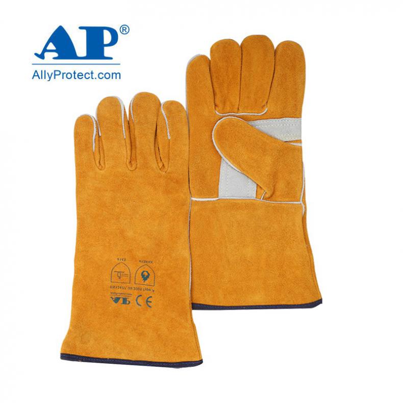 友盟（AP） AP-2008 护掌烧焊手套 M 长35CM（单位：副） 金黄色