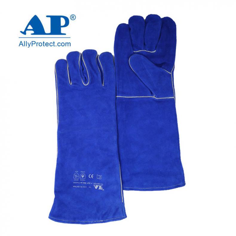 友盟（AP） AP-2054 加长烧焊手套 XL码 长46CM（单位：副） 彩蓝色