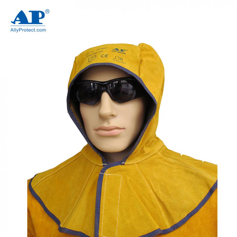 友盟（AP） AP-3000Y 皮全护式焊帽(短） 39*50cm（单位：顶） 金黄色