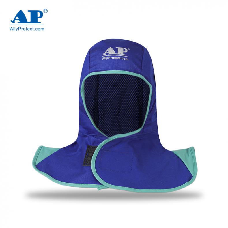 友盟（AP） AP-6670 阻燃布全护式焊帽 均码（单位：顶） 蓝色