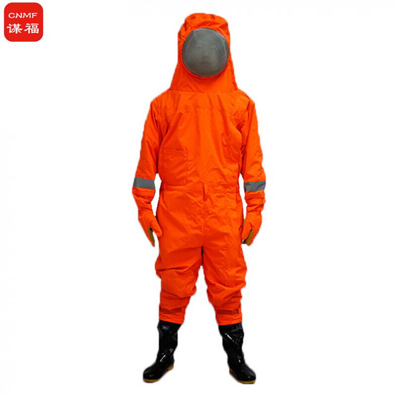 谋福（CNMF） 1066 连体消防防蜂服 靴码41码（单位：件） 带风扇配电源款 橘红色