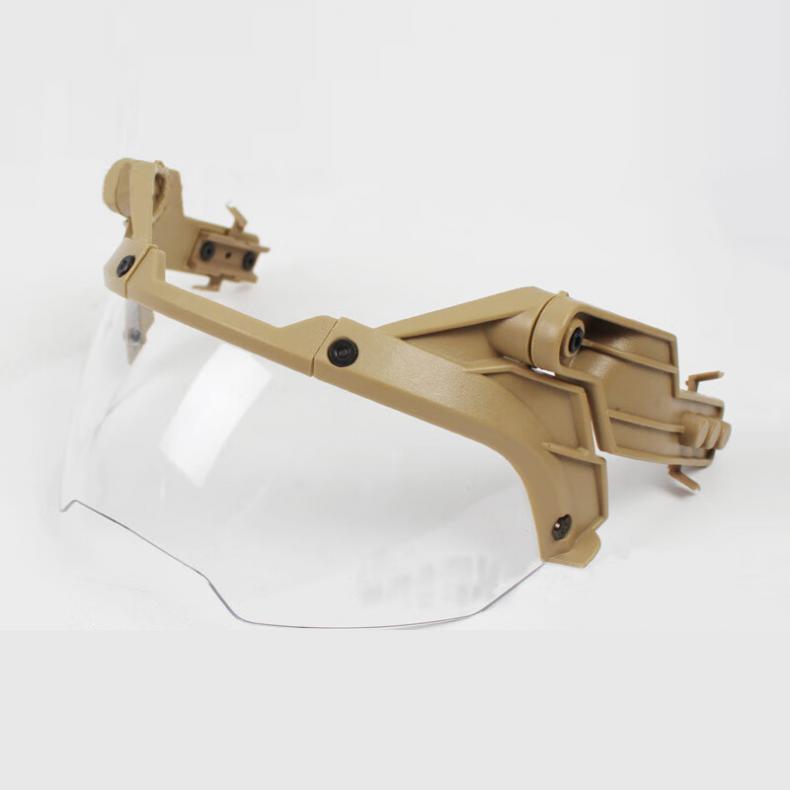 谋福（CNMF） tj518 导轨版战术护目镜 24*10cm（单位：副） 泥框透明镜片
