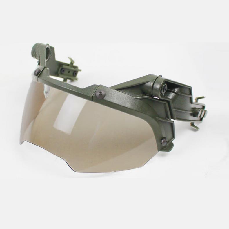 谋福（CNMF） tj518 导轨版战术护目镜 24*10cm（单位：副） 绿框茶色镜片