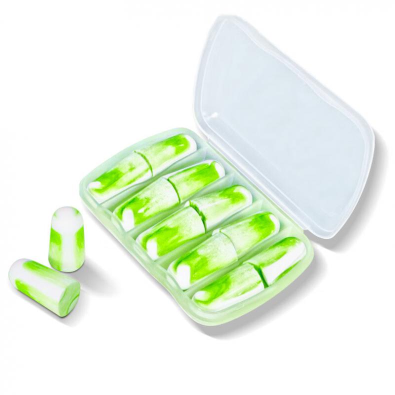 谋福（CNMF） tj556 强效降噪耳塞 10副/盒（单位：盒） 炫彩绿