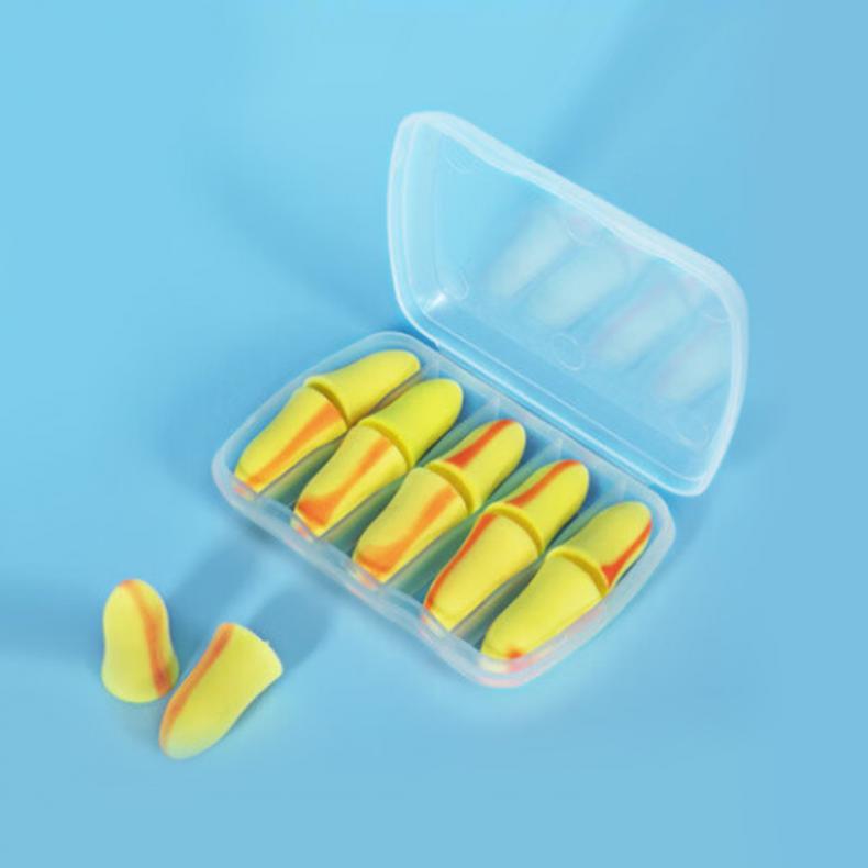 谋福（CNMF） tj556 强效降噪耳塞 20副/盒（单位：盒） 炫彩黄