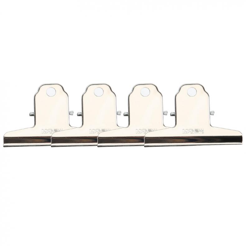 晨光（M&G） ABS92637 山形票据票夹 76mm 4个/卡 （单位：卡）  银色