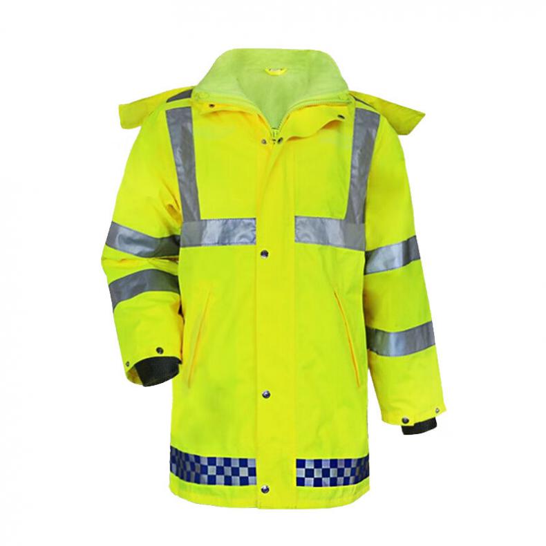 谋福(CNMF) 80121 耐寒加绒款 反光警示雨衣 XXL（单位：件） 荧光绿
