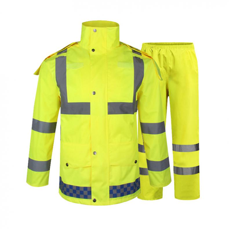 谋福(CNMF) 8016 分体雨衣套装 XXXXL（单位：套） 荧光黄