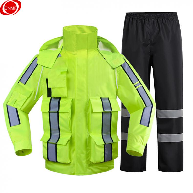 谋福(CNMF) 80162 反光雨衣套装 XXXXL（单位：套） 荧光绿