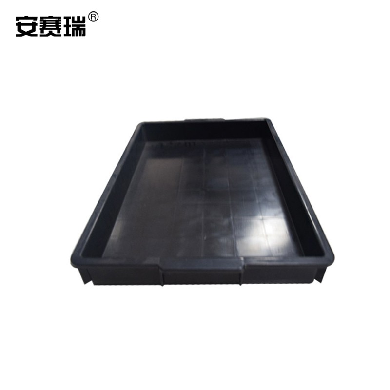 安赛瑞 16347 加厚塑料方盘 440*290*50mm（单位：个） 黑色