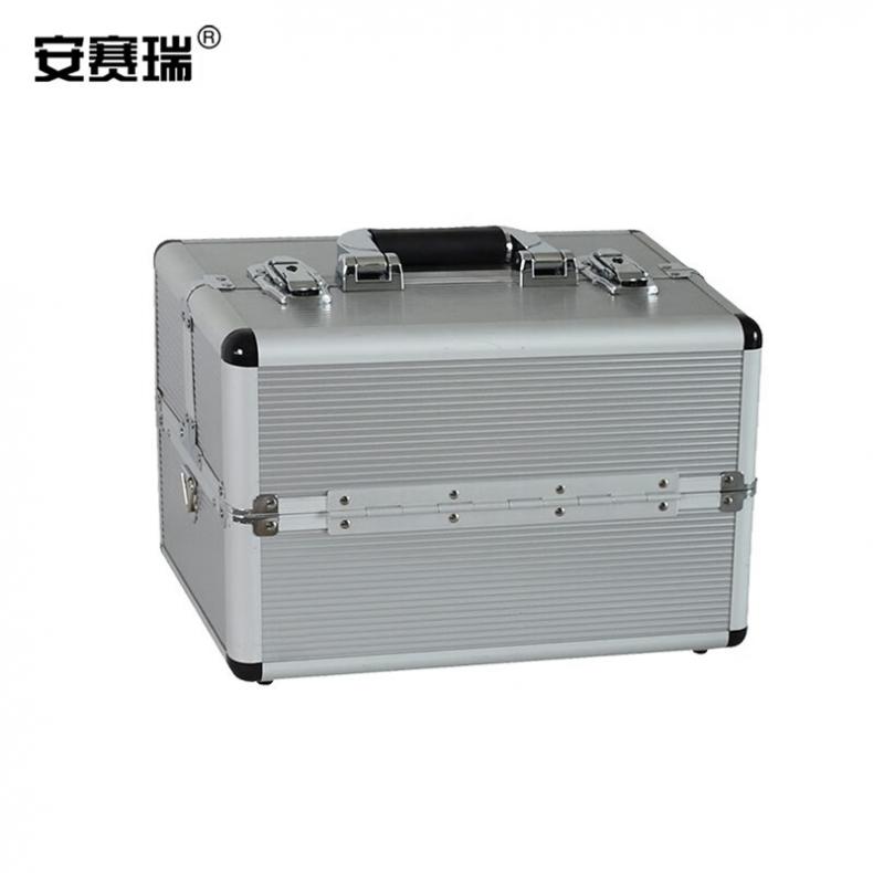 安赛瑞 16556 折叠双开工具箱 45*22.5*30cm（单位：个） 灰色