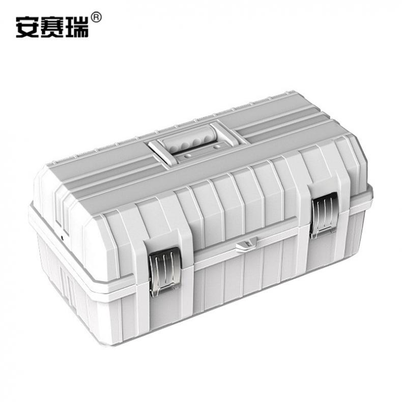 安赛瑞 24238 五金工具箱 485*215*265mm（单位：个） 灰色