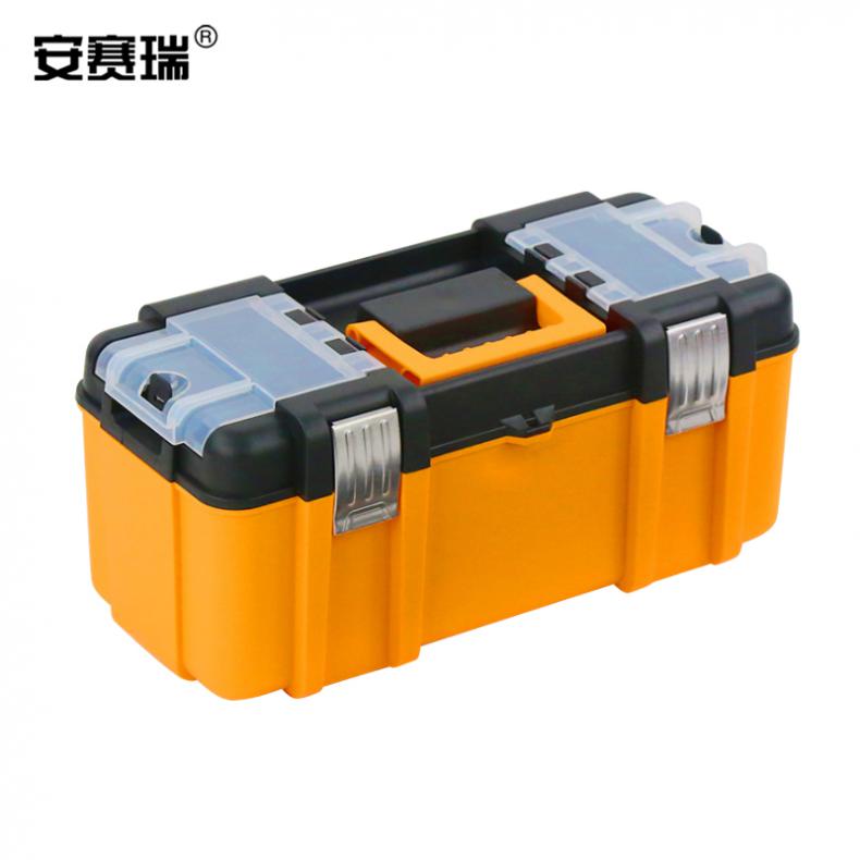 安赛瑞 24239 五金工具箱 435*210*195mm（单位：个） 黄黑