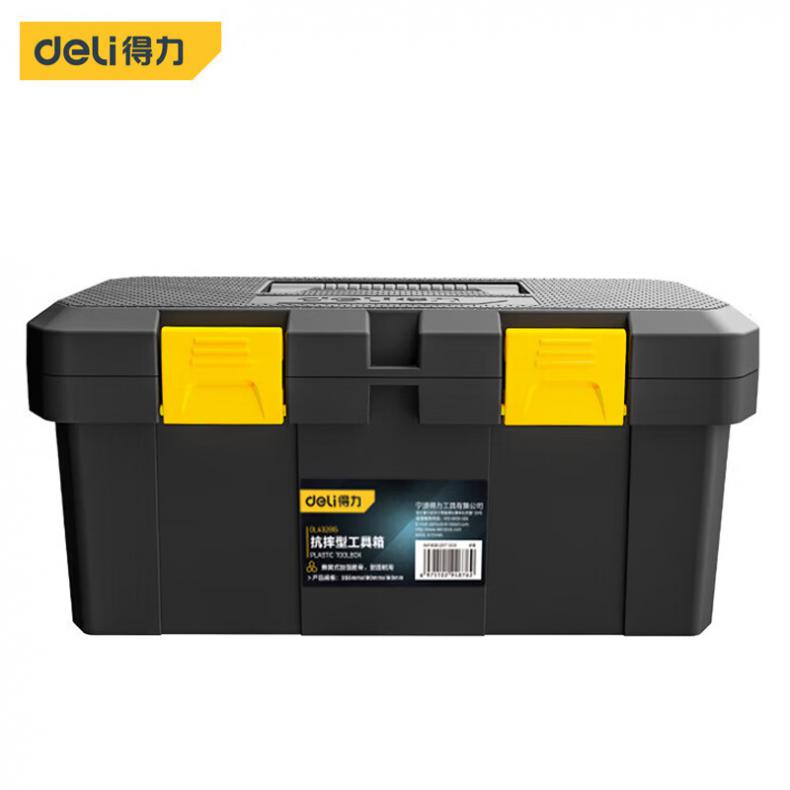 得力（deli） DL432915 抗摔型工具箱 15寸（单位：个） 黄黑