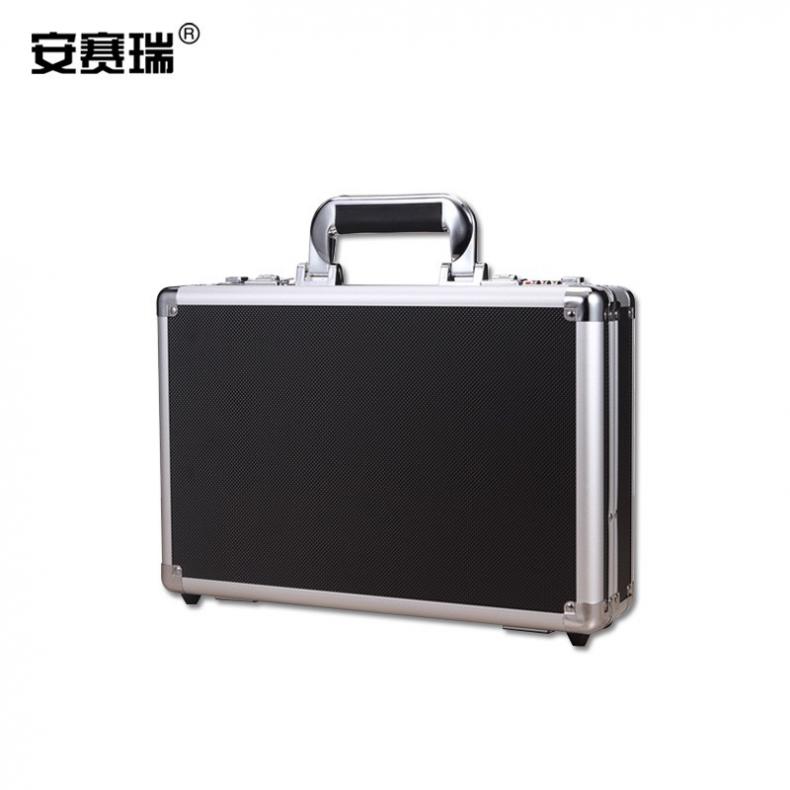 安赛瑞 28473 手提式密码工具箱 空箱 47*35.5*15cm（单位：个） 黑色